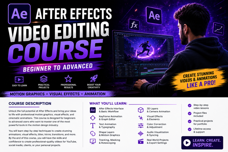 Master Adobe After Effects from Beginner to Advanced 2026